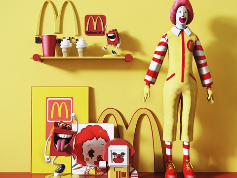 Modern McDonald's ornaments