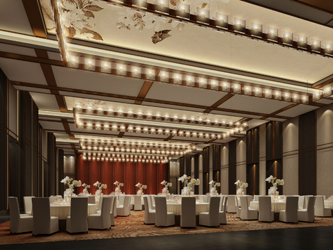 New Chinese Hotel Ballroom