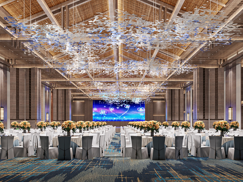 New Chinese Hotel Ballroom