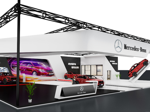 Hyundai Benz car booth exhibition hall