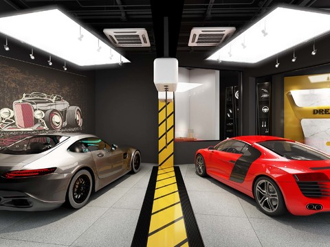 modern car garage