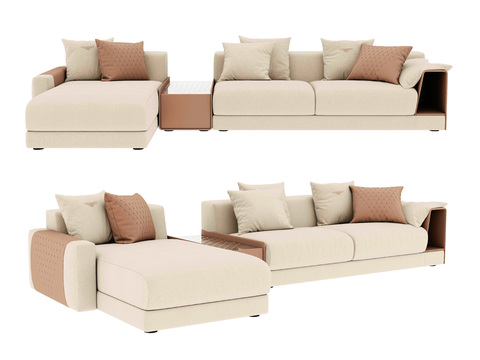 BENTLEY modern fabric corner sofa