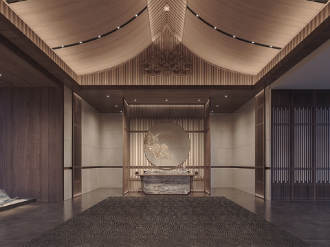 New Chinese Hotel lobby front desk