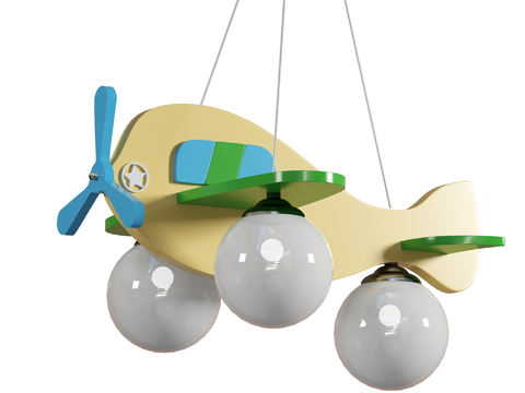 Nordic aircraft chandelier for children