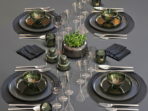 modern western tableware