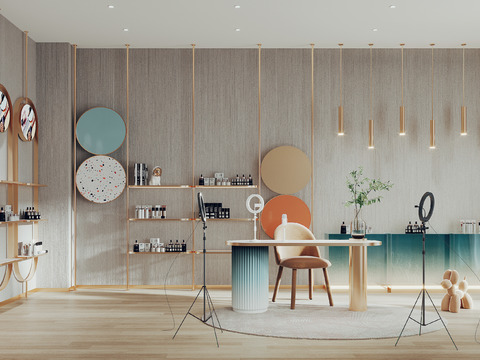 Modern cosmetics store studio