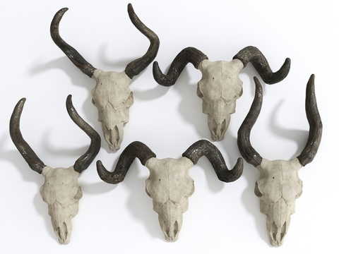 Modern sheep skull wall decoration pendant