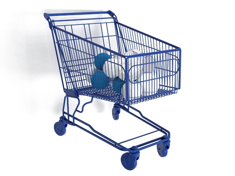 Modern Supermarket Trolley Free