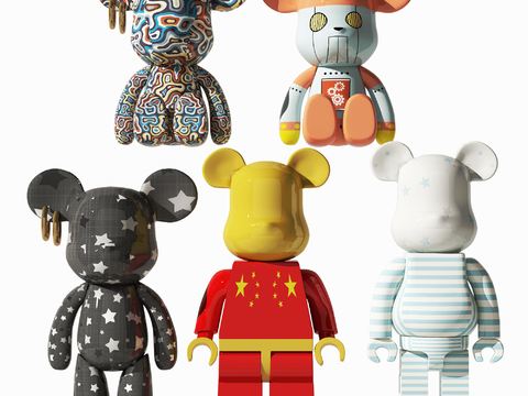 Modern violent bear doll ornaments