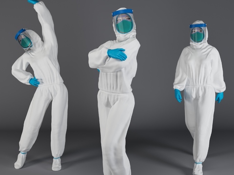 Modern Epidemic Prevention Suit Doctor Nurse