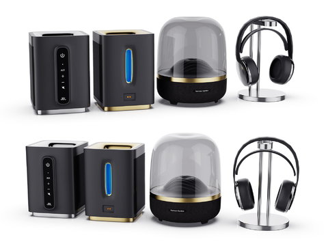 Desktop small stereo headphones