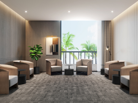 Modern Affordable Luxury Style Reception Room