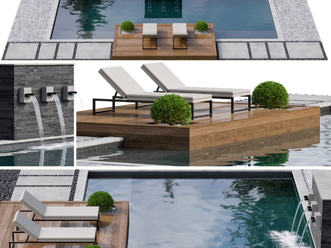 Modern Courtyard Pool