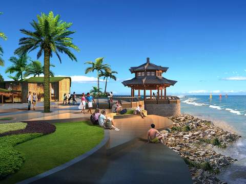 Southeast Asia Seaside Landscape psd