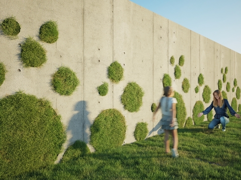 Modern Green Plant Wall Landscape Wall