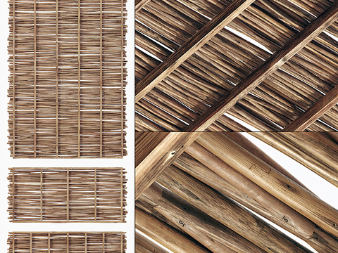 Natural Wind Wood Grille Screen