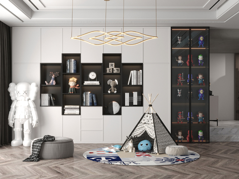 Modern Decorative Cabinet Children's Toys