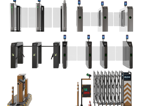 Modern automatic gate face recognition machine gate gate