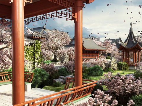 Chinese Ancient Architecture Landscape