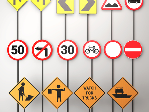 Modern Traffic Signs Signs