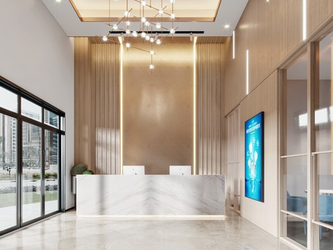 Modern Dental Clinic Reception Area