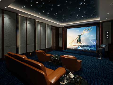 Modern audio-visual room