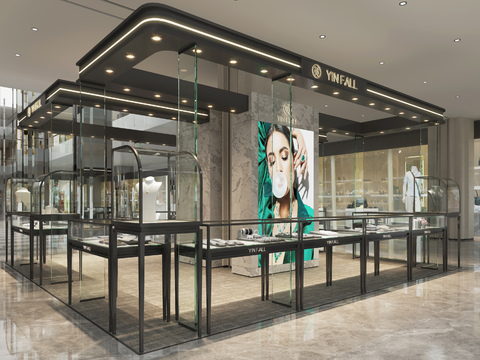 Modern Mall Jewelry Store