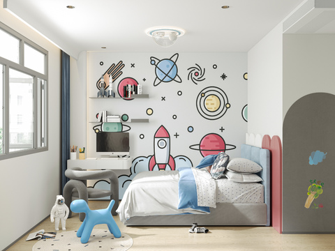 Nordic kids Bedroom free