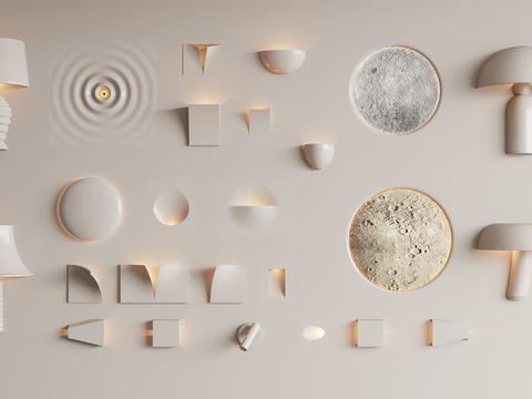 Modern gypsum wall lamp