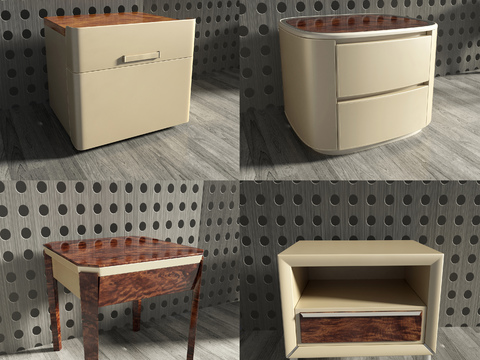 Bentley Modern Solid Wood Bedside Table Combination