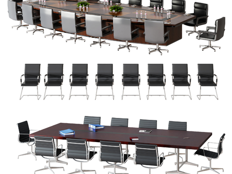 Modern Solid Wood Conference Table