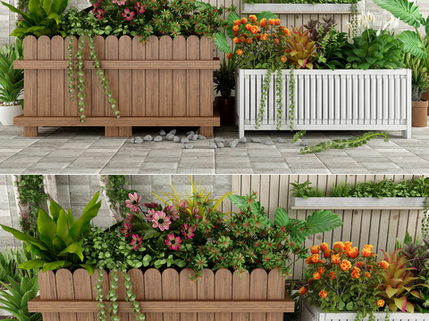 Modern Outdoor Flower Box Flower Rack Potted Plant