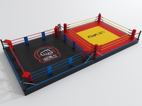 Modern boxing ring