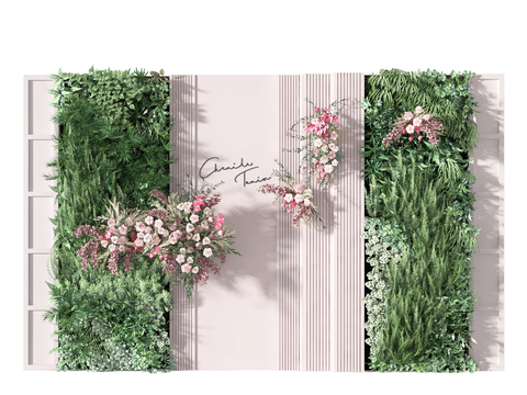 Nordic green plant decorative Wall