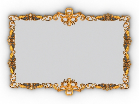 Jane European wrought iron carved mirror free of charge