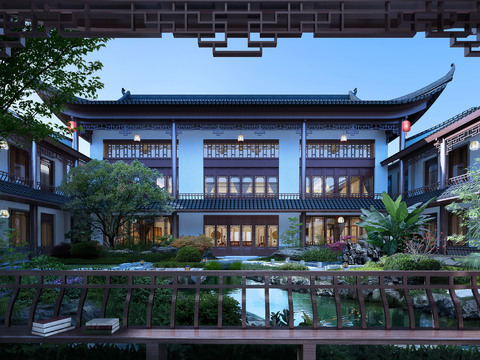 Chinese ancient courtyard