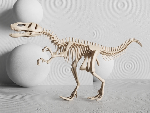 Modern Yongchuan Dragon Dinosaur Fossil Sculpture