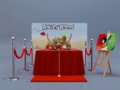 Modern Angry Birds Booth