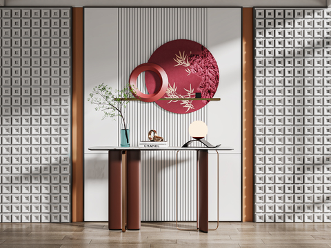 New Chinese-style Duan Jing Tai Hallway Case