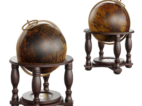 American Globe Ornaments