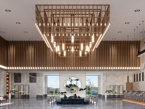 New Chinese Hotel Lobby