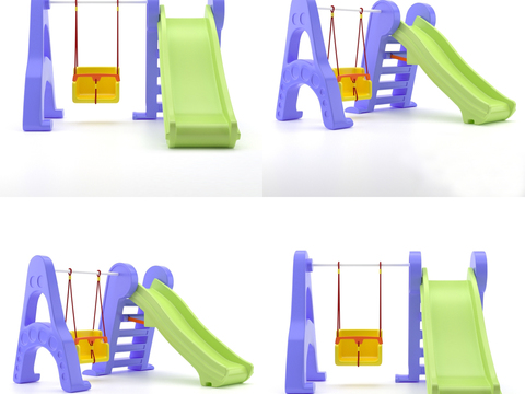 Modern children's slide rides