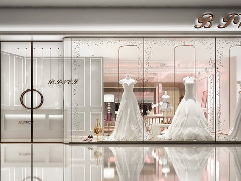 Modern Bridal Shop Storefront