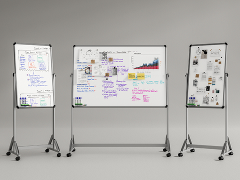 Office whiteboard mobile drawing board