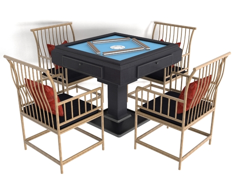 New Chinese Mahjong Table and Chair Free