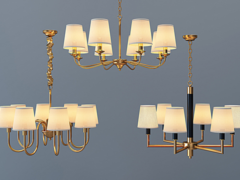 American Metal Chandelier Set Free