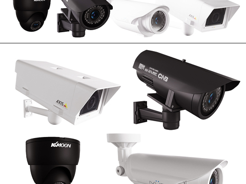 Modern indoor and outdoor surveillance camera combination