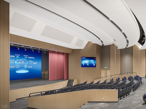 Modern large conference hotel lecture hall