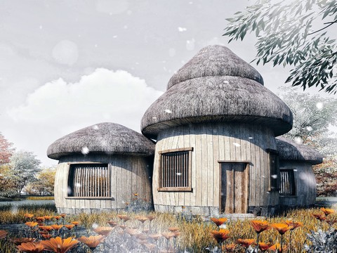 Natural Mushroom House