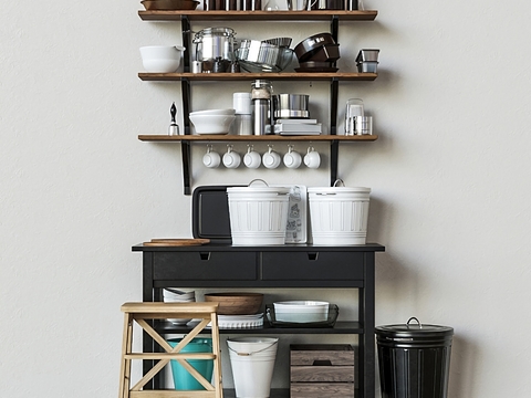 Modern Dish Trash Kitchenware